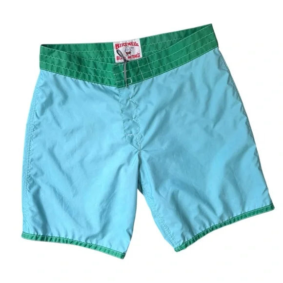 Birdwell Beach Britches Swimming Board Shorts Green Apple Size 35 - Picture 4 of 9